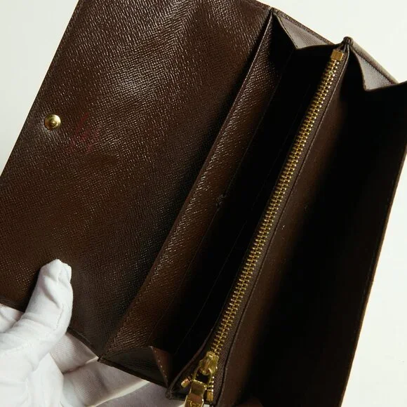 Louis Vuitton Damier Ebene Sarah Wallet